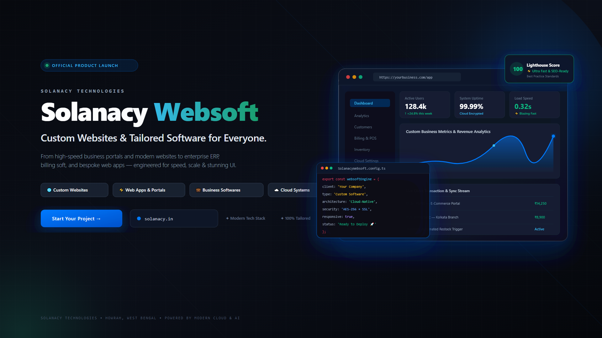 Solanacy Websoft is Live: Custom Websites & Tailored Software for Everyone